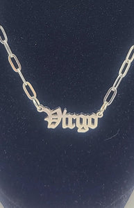 VIRGO \\\ astrology necklace